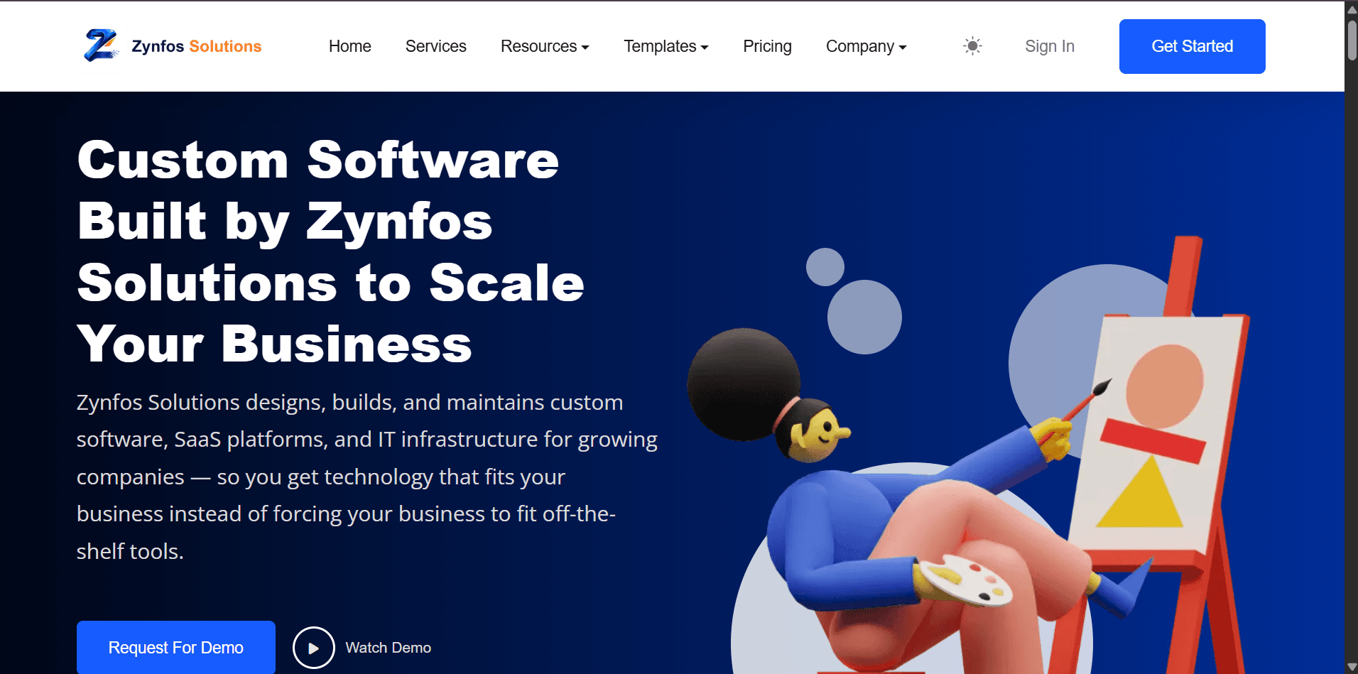 Custom Software Agency Site & Template Store